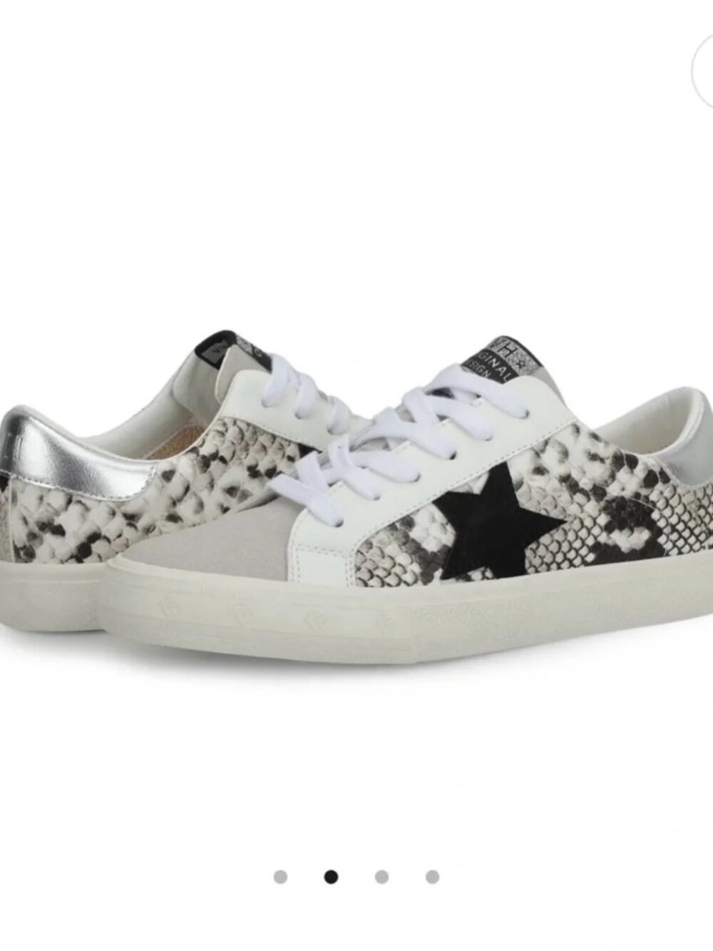 Vintage Havana Grande Sneakers White Black Snake Grey Pop NIB Sz 9